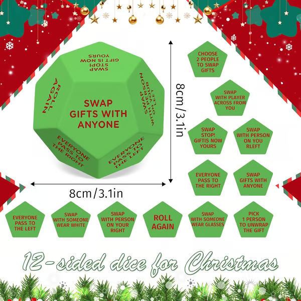 🎅🎲2025 New Santa Swap Gift Exchange Dice