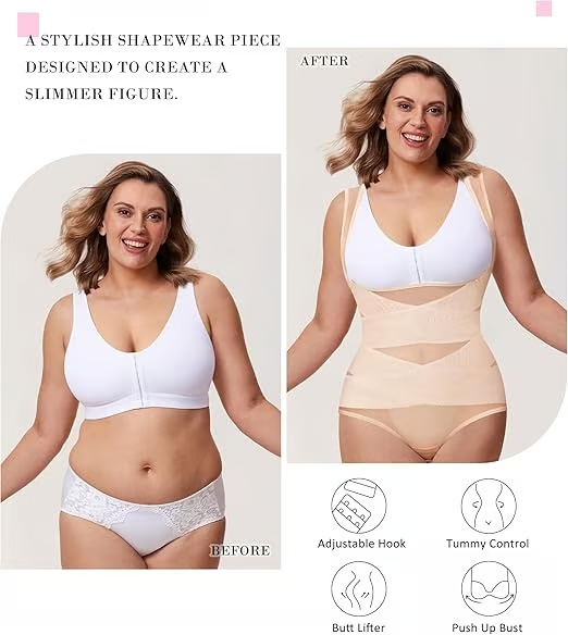 🏆LAST DAY High-Waist Shapewear Bodysuit – Sculpt Your Dream Curves ✨