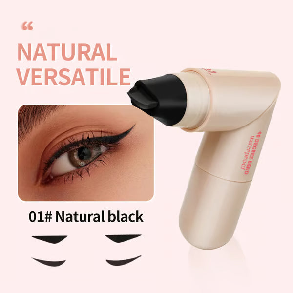 🍂 💰Rotating waterproof winged eyeliner stamp pen-Quick dry smudge proof liquid liner long lasting lazy makeup-tool