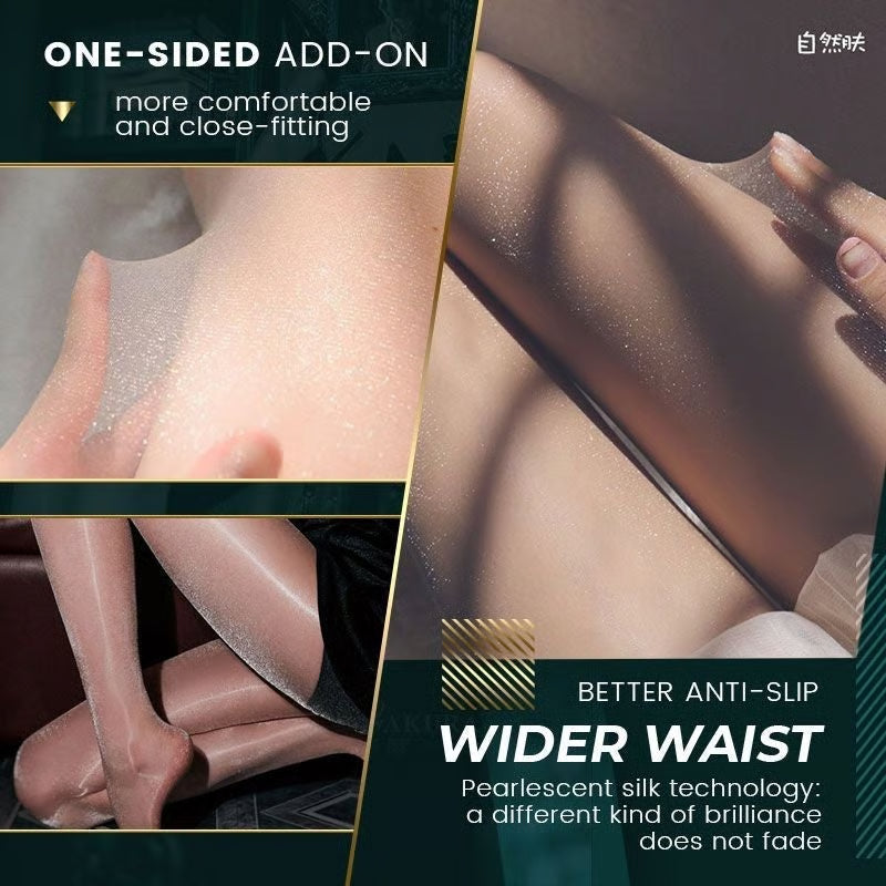 🎁LAST DAY PROMOTION 🔥Pearlescent Silk Stockings Sexy Nylon Pantyhose