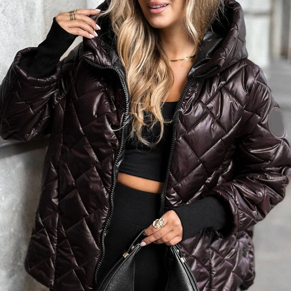 🎅🎁Christmas Offer – 49% off⏳Women's puffer jacket with diamond quilted pattern