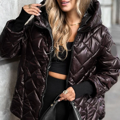 🎅🎁Christmas Offer – 49% off⏳Women's puffer jacket with diamond quilted pattern