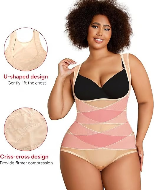 🏆LAST DAY High-Waist Shapewear Bodysuit – Sculpt Your Dream Curves ✨