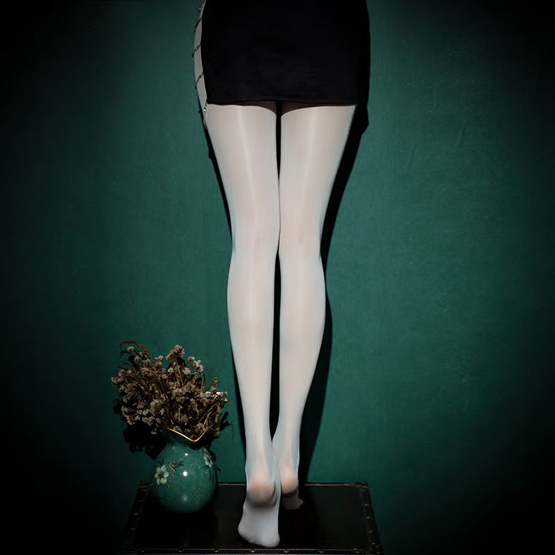 🎁LAST DAY PROMOTION 🔥Pearlescent Silk Stockings Sexy Nylon Pantyhose