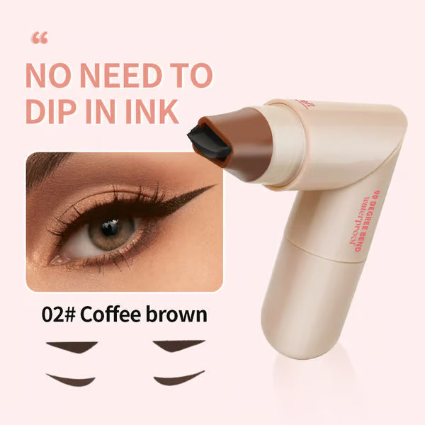 🍂 💰Rotating waterproof winged eyeliner stamp pen-Quick dry smudge proof liquid liner long lasting lazy makeup-tool